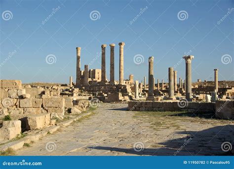 Roman Ruins In Sabratha Libya Stock Photo Image Of Monument Empire