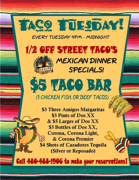 Tuesday Night Is Taco Tuesday | Harold's Corral Cave Creek