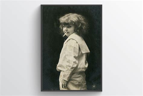 Little Girl Smoking Cigarette, Antique Photo, Kid, Child, Retro, Humor ...