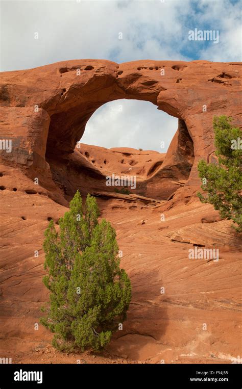 Honeymoon Arch Mystery Valley Arizona Usa Stock Photo Alamy