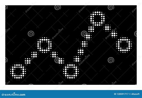 Ligne Pointill E Ic Ne D Image Tram E Blanche Illustration De Vecteur