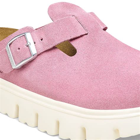 Boston Chunky Suede Leather Candy Pink Birkenstock