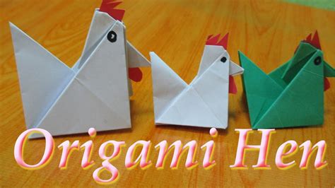 Origami How To Make Origami Hen Chicken Making Easy Paper Hen Chicken