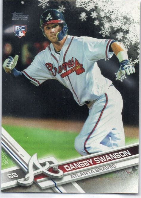 Dansby Swanson Rc Topps Holiday Baseball Card Atlanta Braves