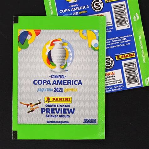 Copa America 2021 Preview Panini Sticker Bag Argentina Version Sticker