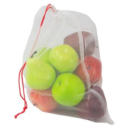 Filet Pour Fruits Et Legumes En RPET Avec Cordon Rouge 5KG