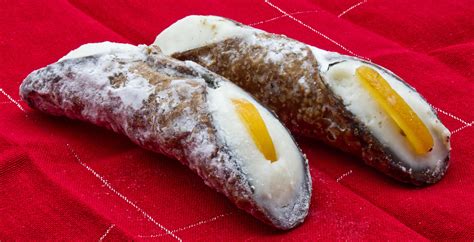 Sweet Cannolo Siciliano Traditional South Italian Dessert Delicious