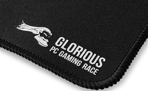 Glorious 3xl Extended Gaming Mouse Pad Mat Long Black Cloth Mousepad Stitched Edges 48x24