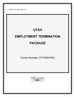 Employment Termination Form Utah Complete With Ease AirSlate SignNow