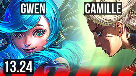 Gwen Vs Camille Top 13 1 2 6 Solo Kills 900 Games Legendary