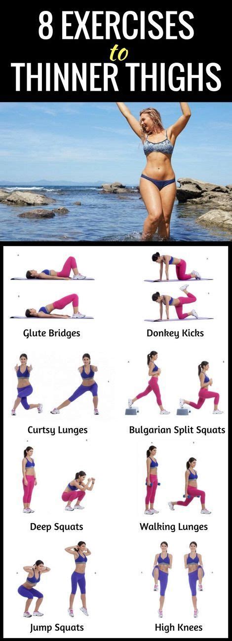 Best Moves To Thinner Thighs Exercise Thinner Thighs Workout