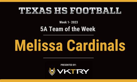 Week One 5A Team of the Week: Melissa