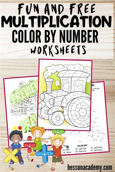 25 Free Multiplication Color By Number Printablesworksheets