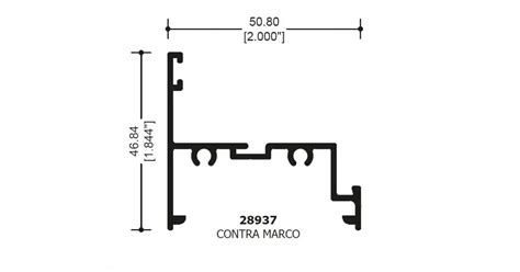 Contramarco Proyeccion Plg Aluminio Metales Marchina Todo