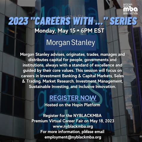 Careers at Morgan Stanley presented by NYBLACKMBA