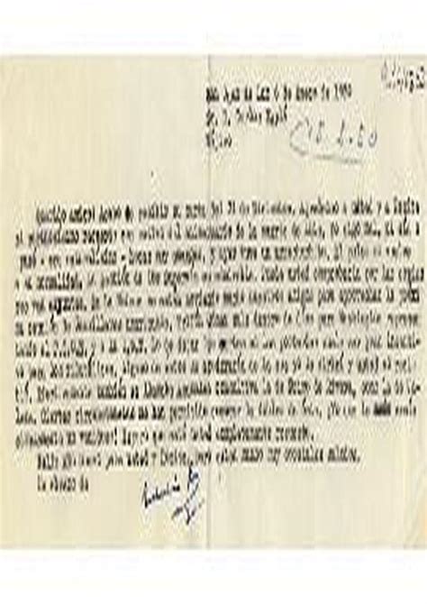 Carta De Indalecio Prieto A Carlos Esplá San Juan De Luz 6 De Enero De 1950 Biblioteca