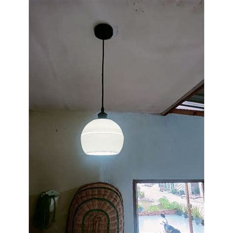 Jual Kap Lampu Gantung Bulat Lampu Gantung Set Shopee Indonesia