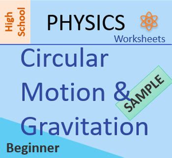 High School Physics Circular Motion And Gravitation Worksheet Sample