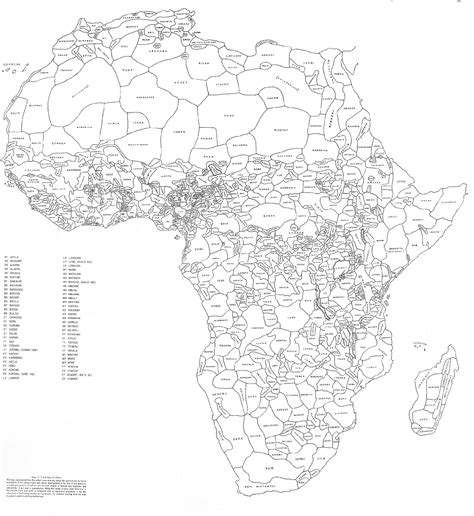 Detailed map of Africa's languages - Vivid Maps