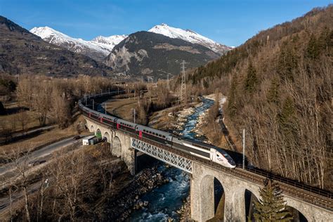 TGV Duplex 207 Der SNCF Zwischen Bourg Saint Maurice Und Landry