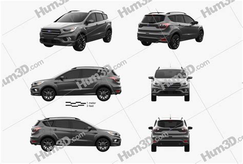 Ford Kuga 2019 Blueprint Template