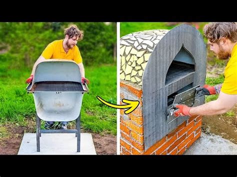 ПЕЧЬ ДЛЯ ПИЦЦЫ НА ЗАДНЕМ ДВОРЕ 🍕 ИДЕАЛЬНЫЕ ЛЕТНИЕ ПОДЕЛКИ - YouTube