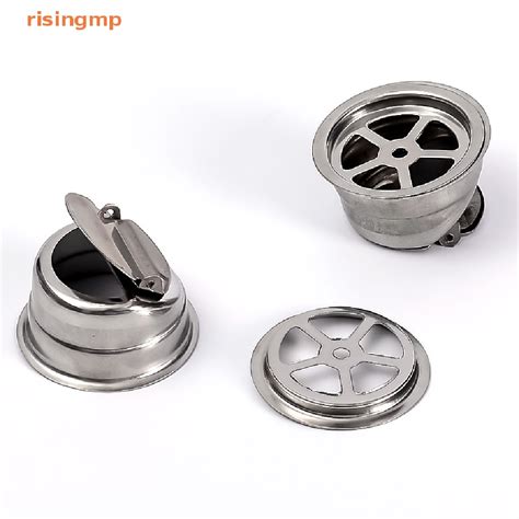 Nắp Đậy Cống Thoát Nước Bồn Rửa Chén Bằng Inox Chống Tắc Nghẽn Shopee