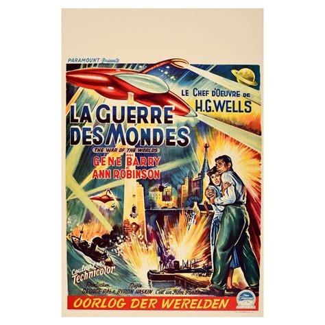 Original Vintage French Release Film Poster The Wild Blue Yonder WWII