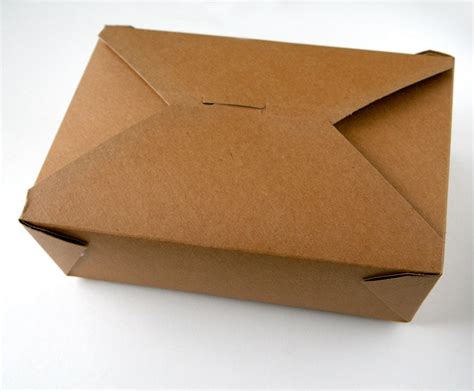 Large Kraft Take Out Box 8 12 X 6 14 X 2 12