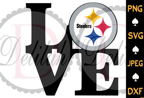 Love Pittsburgh Steelers Svg Pittsburgh Steelers Logo Svg Etsy