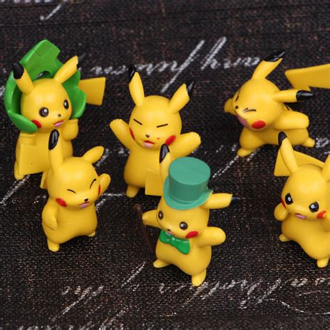 Bộ sưu tập 06 mô hình Pikachu đồ chơi Pokemon Mẫu 01 Mô hình trang trí