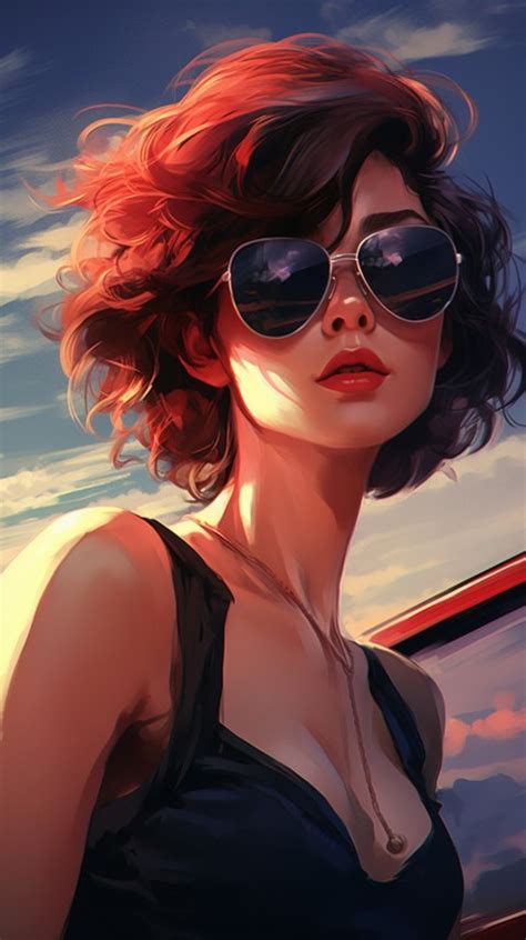 Cute Anime Girl Wearing Sunglasses Aesthetic 32 Wallpaper Images And Photos