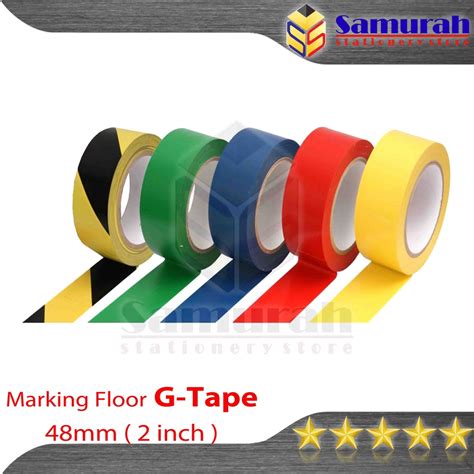 Jual Lakban Lantai Lebar Mm X Meter Safety Marking Floor Tape