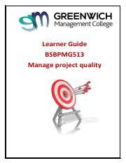 Learner Guide Bsbpmg Pdf Learner Guide Bsbpmg Manage Project