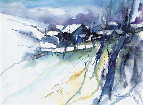 Aquarelle Landschaften Werner F UHL