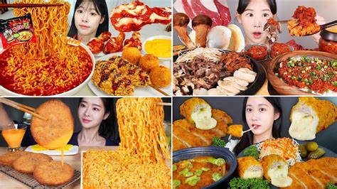 Best Asmr Mukbang Spicy Food 110 Sulgi Wooang Fume Onhwa Asmr