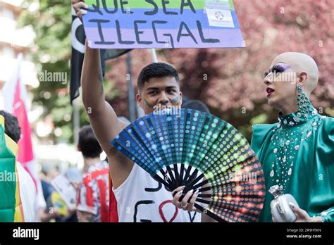 Gijón Asturias España Día del Orgullo Gay El Orgullín del Norte Demostración del orgullo
