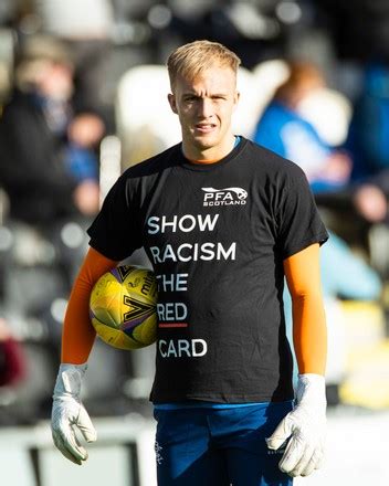 Rangers Goalkeeper Robby Mccrorie Warms Scottish Editorial Stock Photo