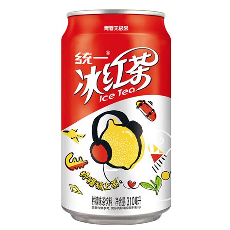 统一 冰红茶 罐装柠檬红茶饮料 310ML 24罐 整箱装 统一