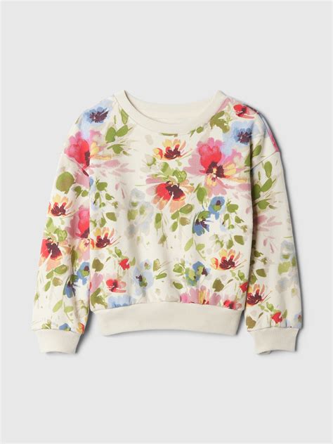 Babygap Vintage Soft Floral Sweatshirt Gap