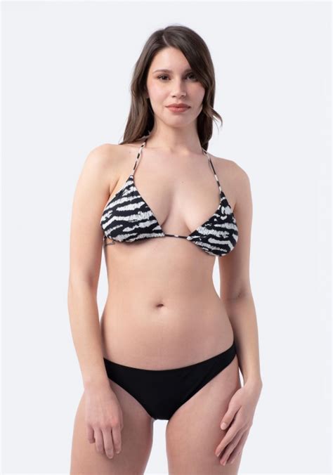 Top De Bikini Tri Ngulo Estampado De Mujer Tex Ofertas Carrefour Online