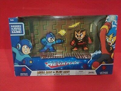 Mega Man vs Elec Man Electronic Boss Battle Figure Set With Battle ...