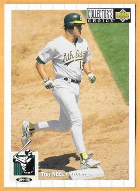 TROY NEEL OAKLAND ATHLETICS 215 UPPER DECK COLLECTOR S CHOICE NM MT