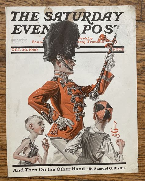 X12 Jc Leyendecker Saturday Evening Post Cover Only 1915 1933 Art Collection 4643057997