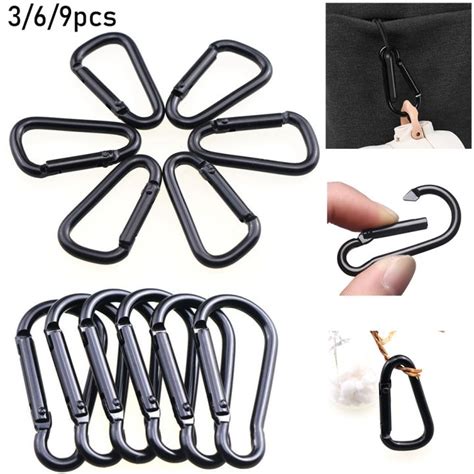 Assert Pcs Aluminum Alloy Packback Buckles Black Outdoor Water