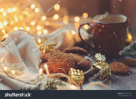 Cozy Winter Christmas Setting Hot Cocoa Stock Photo 741421369 Shutterstock
