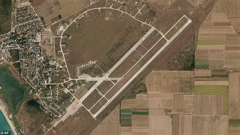 Dramatic Satellite Pictures Show Scorched Earth At Crimea Airbase After