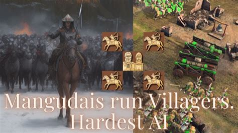 Mangudais Run Villagers Hardest Ai Rts Aoe4 Romanempire 帝国时代 世紀帝國