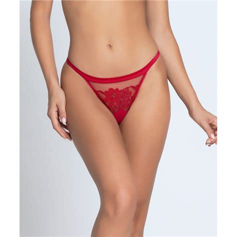 Mini String COLLECTION LISE CHARMEL ADORABLE EN SEXY ROUGE EFFUSION Falbalas Lingerie
