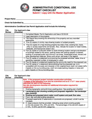 Fillable Online Ci Stanwood Wa Administrative Conditional Use Permit